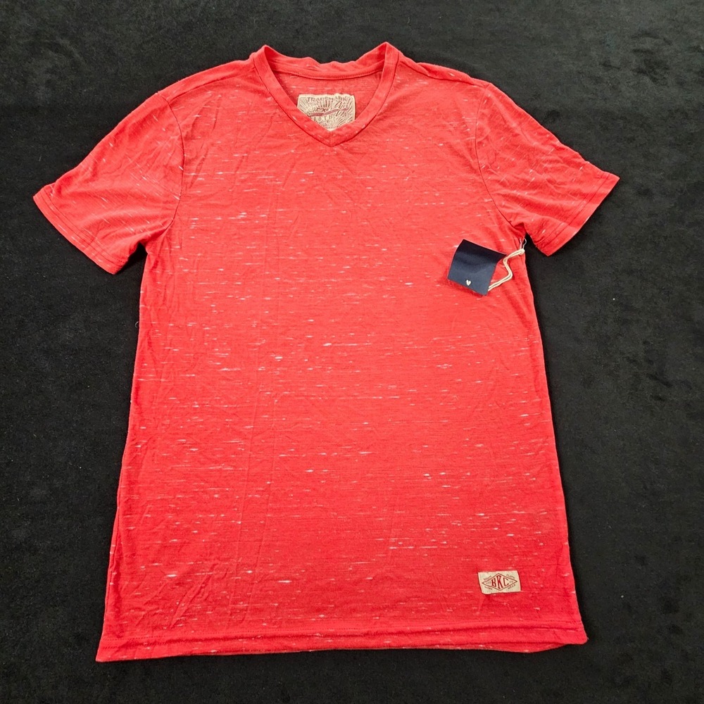 Brooklyn Cloth Work Wear Red Short Sleeve Polyester Cotton T-Shirt Men's L